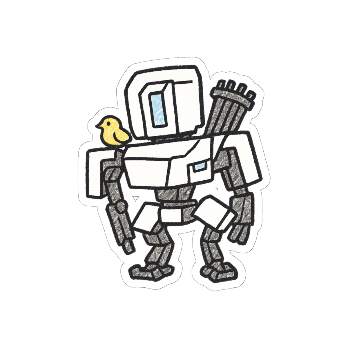 Bastion MS Paint Watch Sticker | Chunky Pixel Art Decal - alternate angle 2, merchandise
