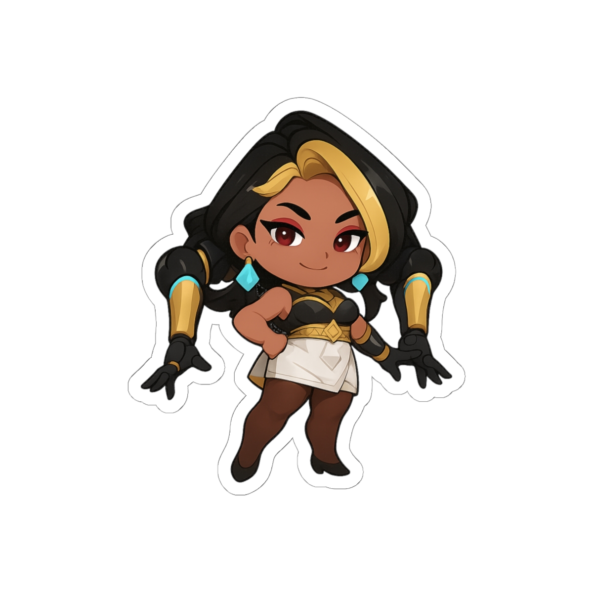 Domina Overwatch Chibi Sticker | Cute Vinyl Decal