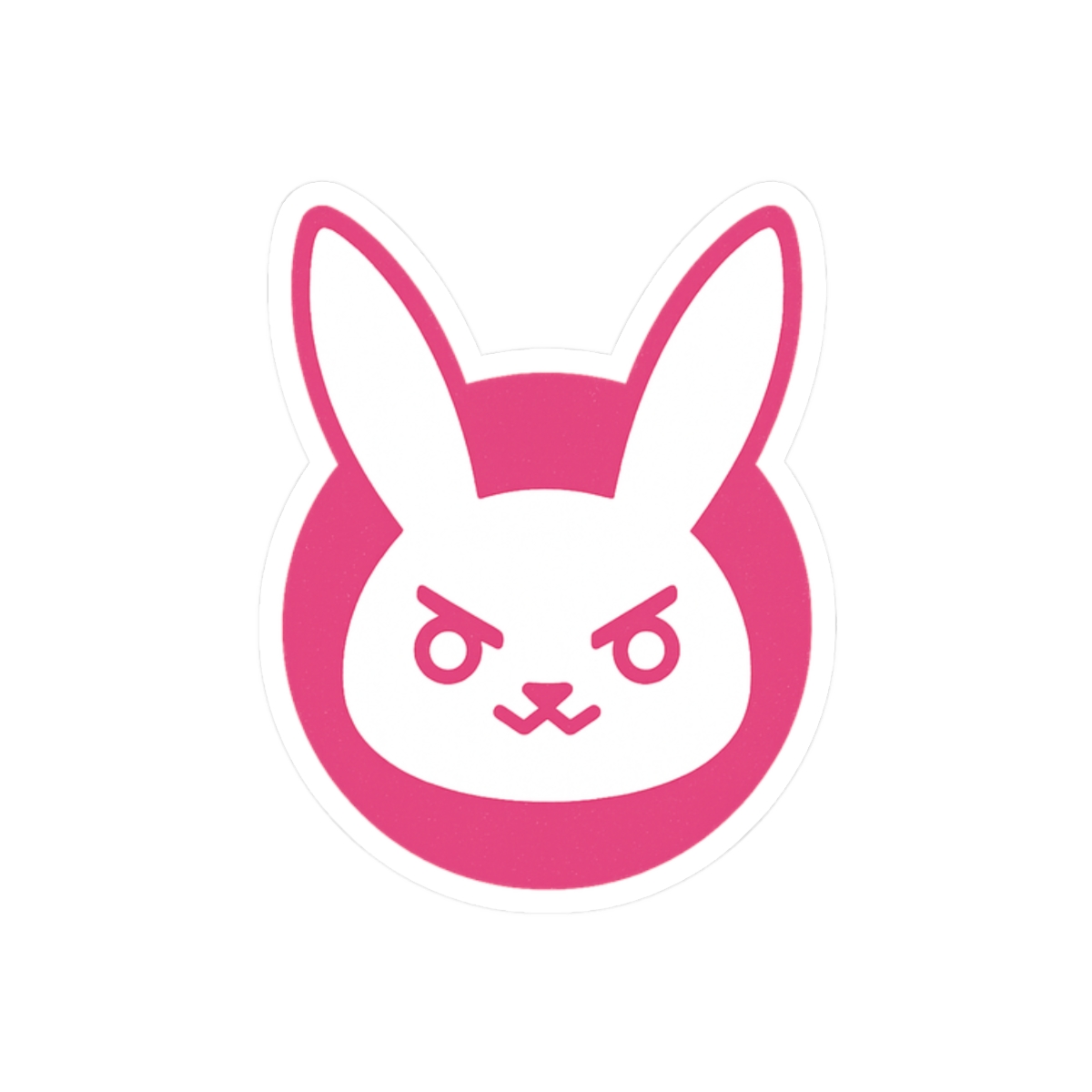 D.Va Bunny Icon Sticker | Cute Overwatch Vinyl Decal - alternate angle 3, merchandise