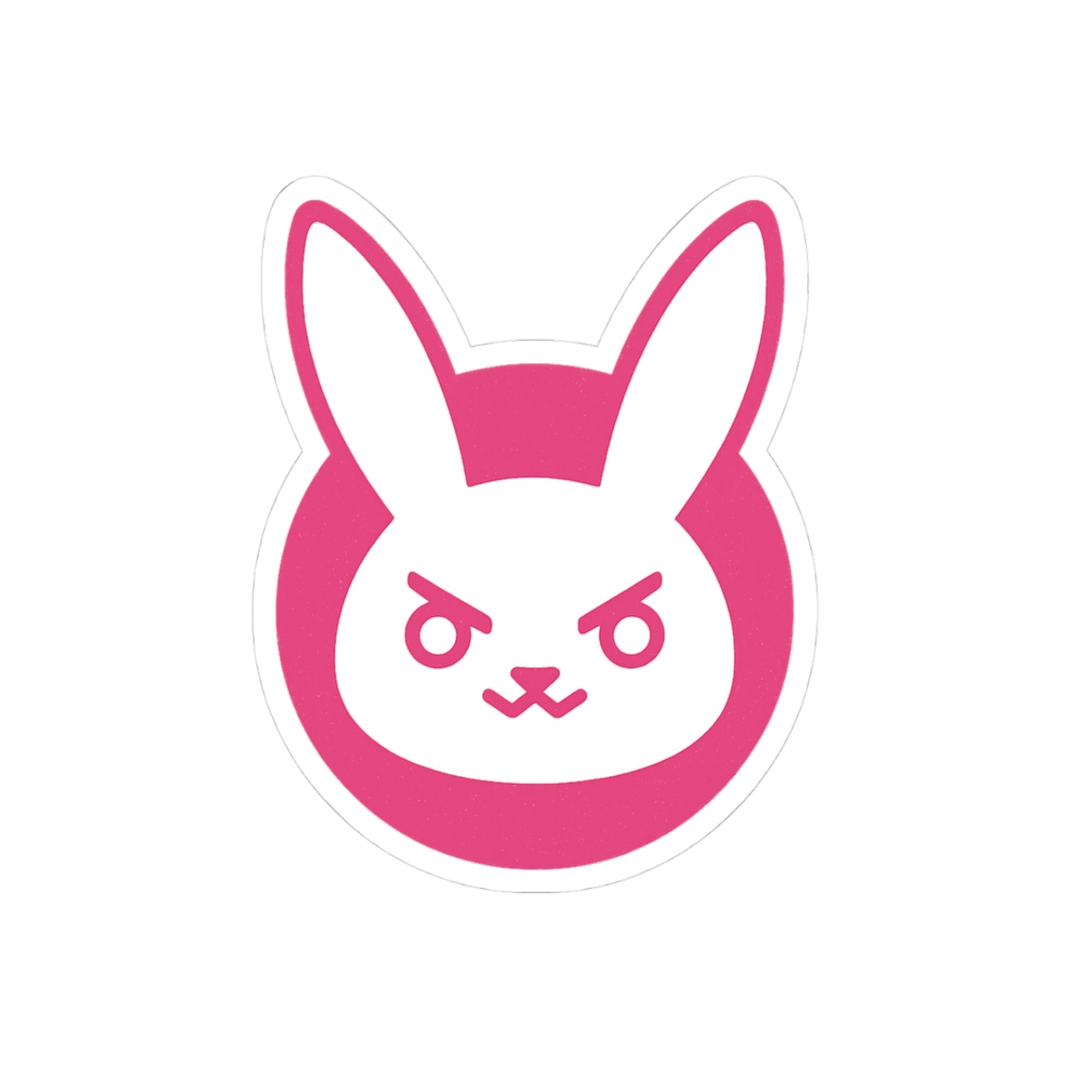 D.Va Bunny Icon Sticker | Cute Overwatch Vinyl Decal