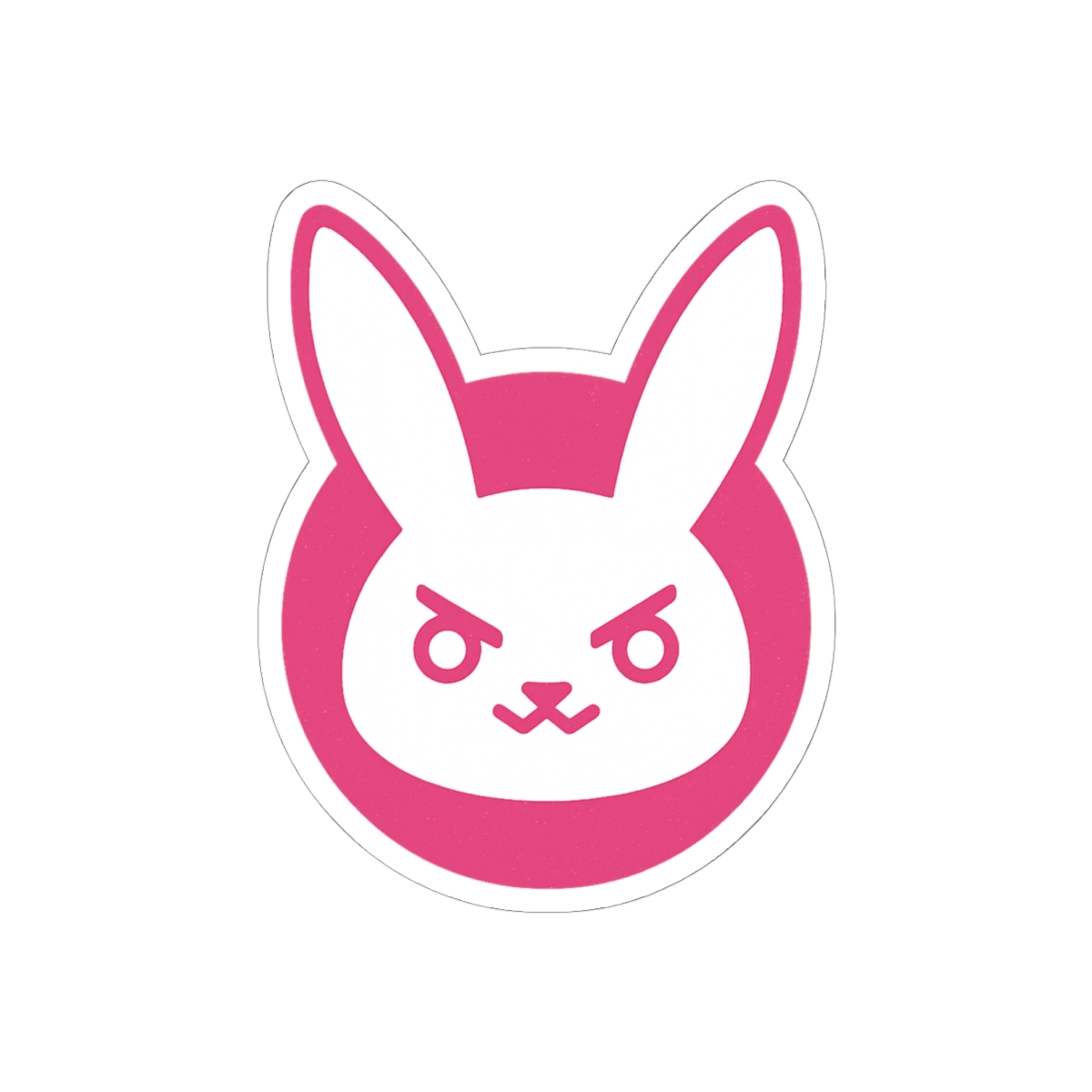 D.Va Bunny Icon Sticker | Cute Overwatch Vinyl Decal