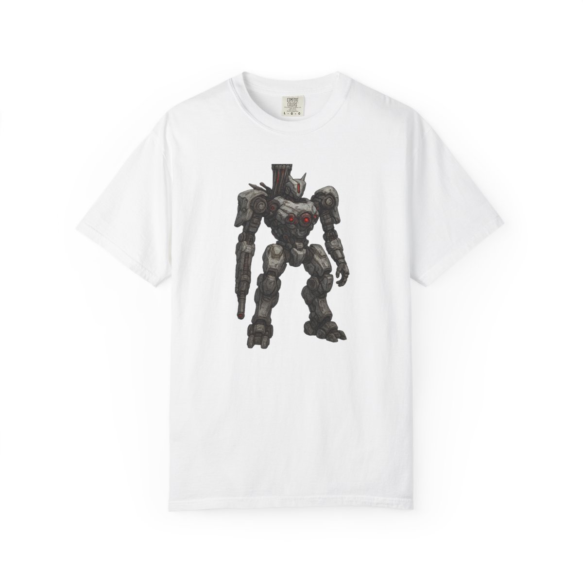 Overwatch Bastion Turret Bot Gamer T-Shirt - alternate angle 5, merchandise