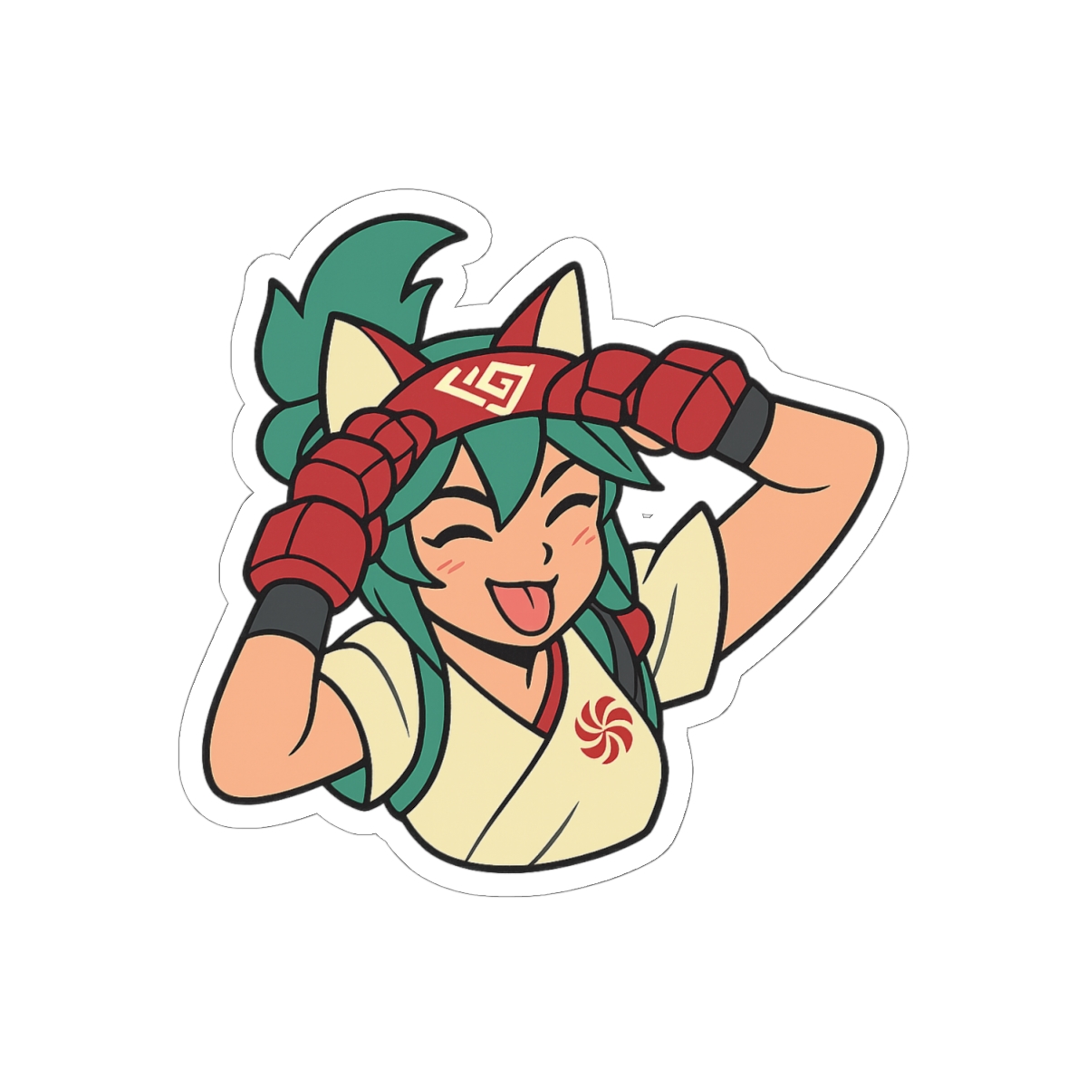 Kiriko Bleh Sticker | Funny Overwatch Vinyl Decal