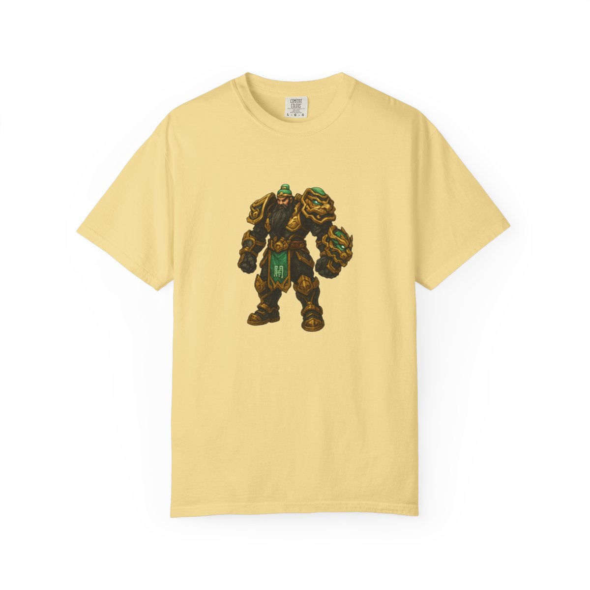 Overwatch Reinhardt Guan Yu Skin T-Shirt - alternate angle 3, merchandise