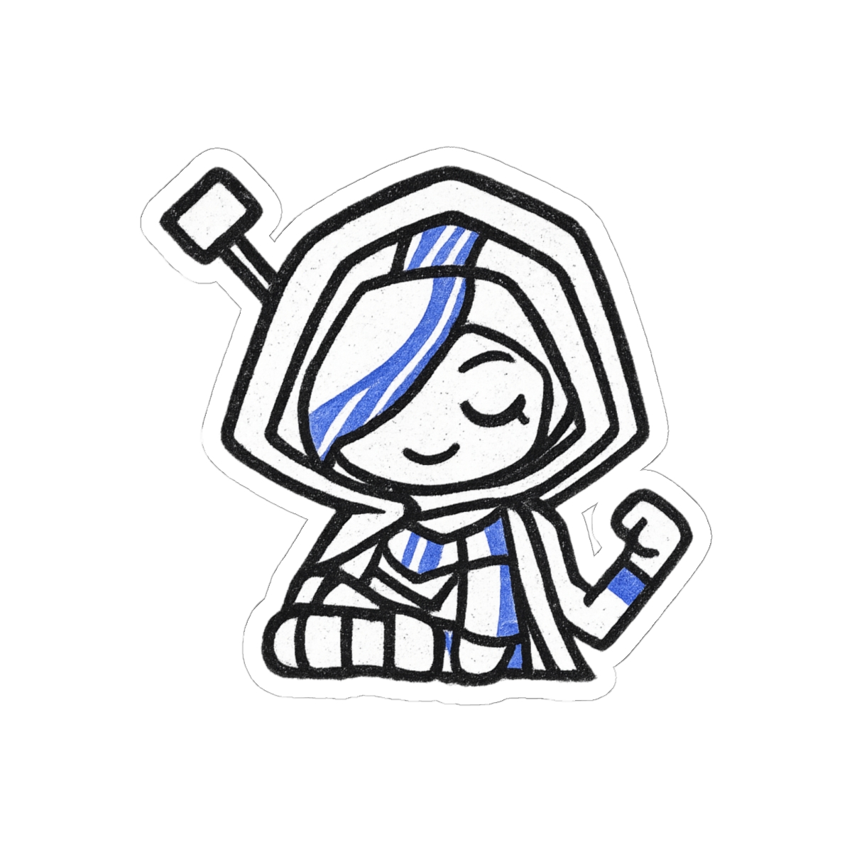 Ana MS Paint Overwatch Sticker | Funny Retro Decal