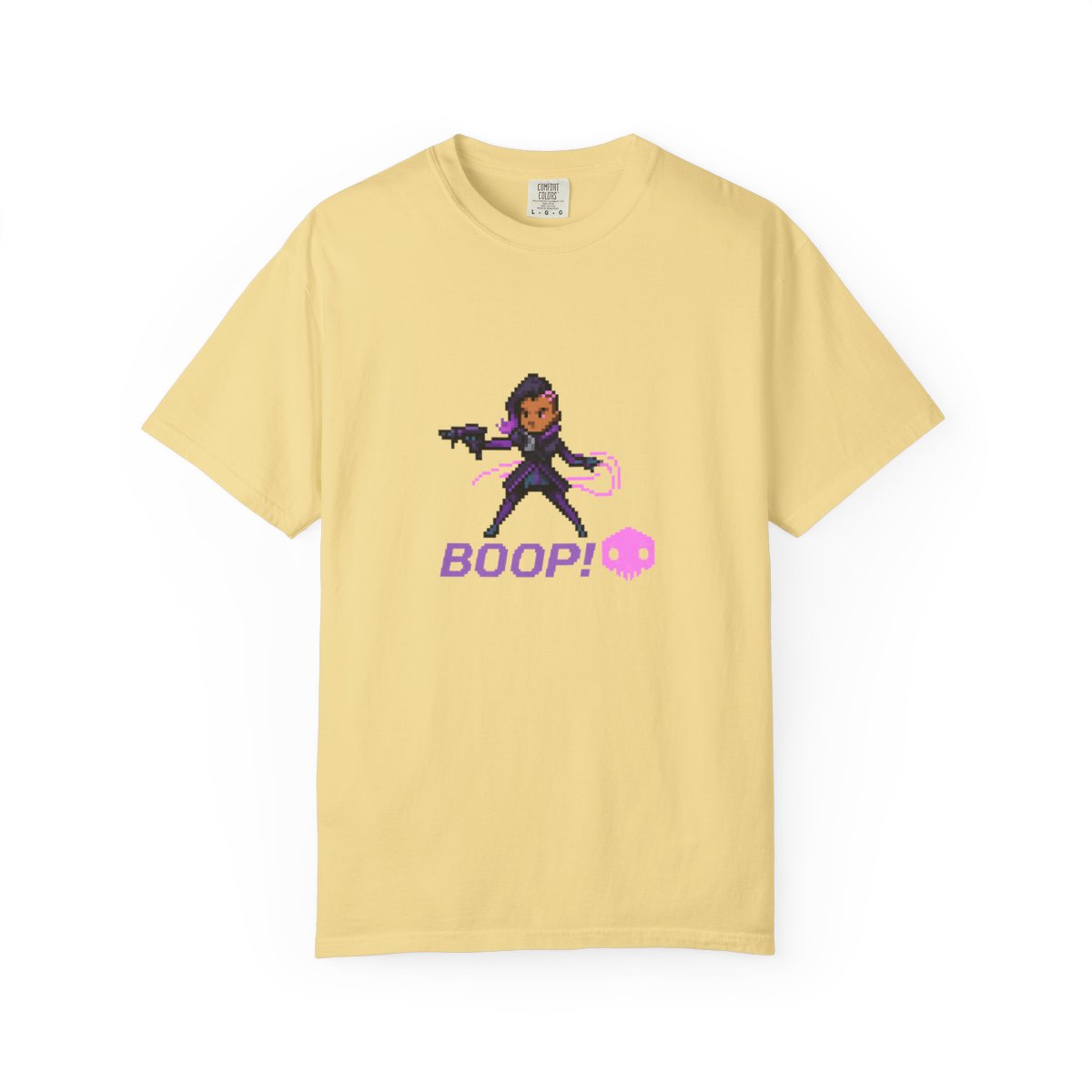 Retro 16-Bit Sombra Quote Overwatch T-Shirt - alternate angle 3, merchandise
