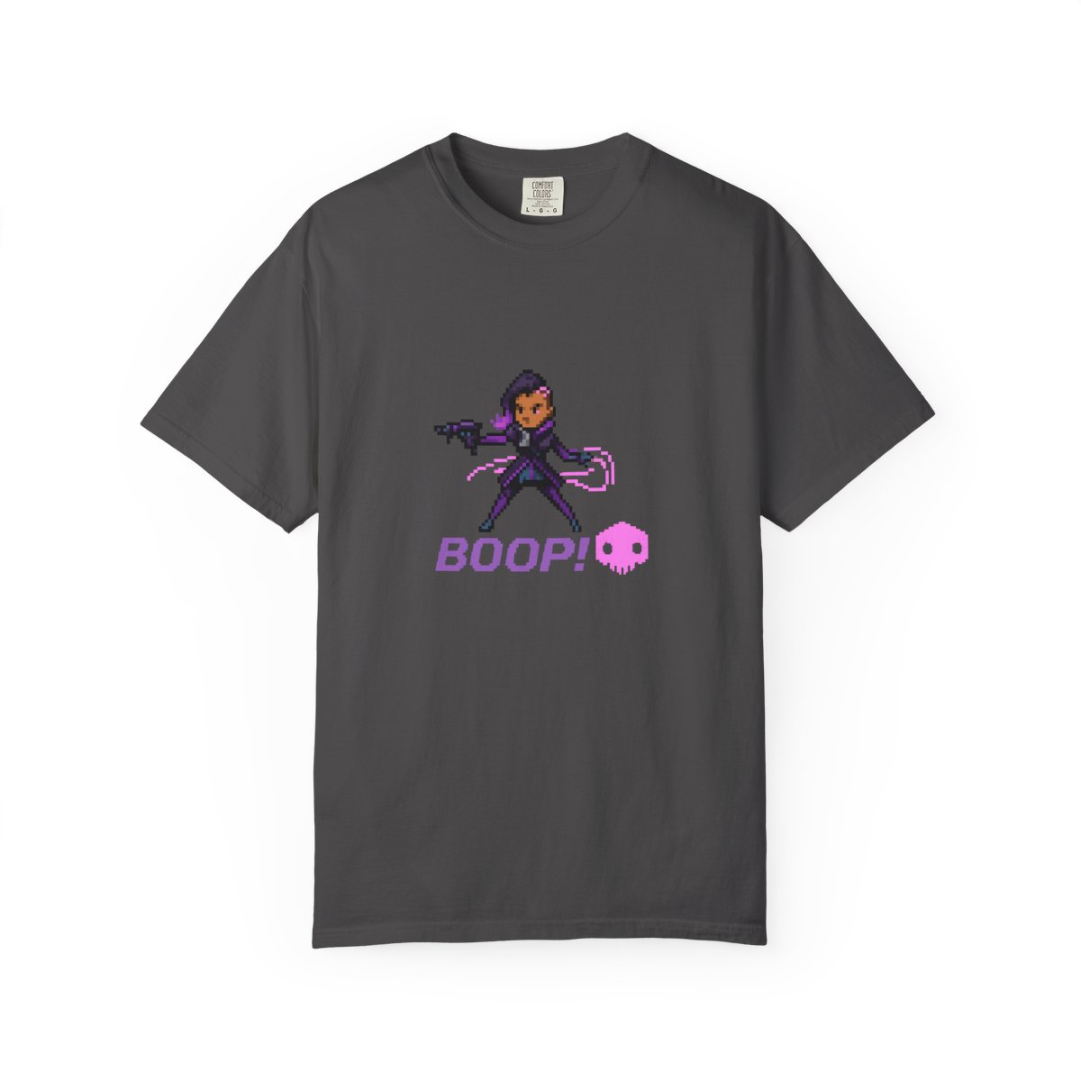 Retro 16-Bit Sombra Quote Overwatch T-Shirt - alternate angle 5, merchandise