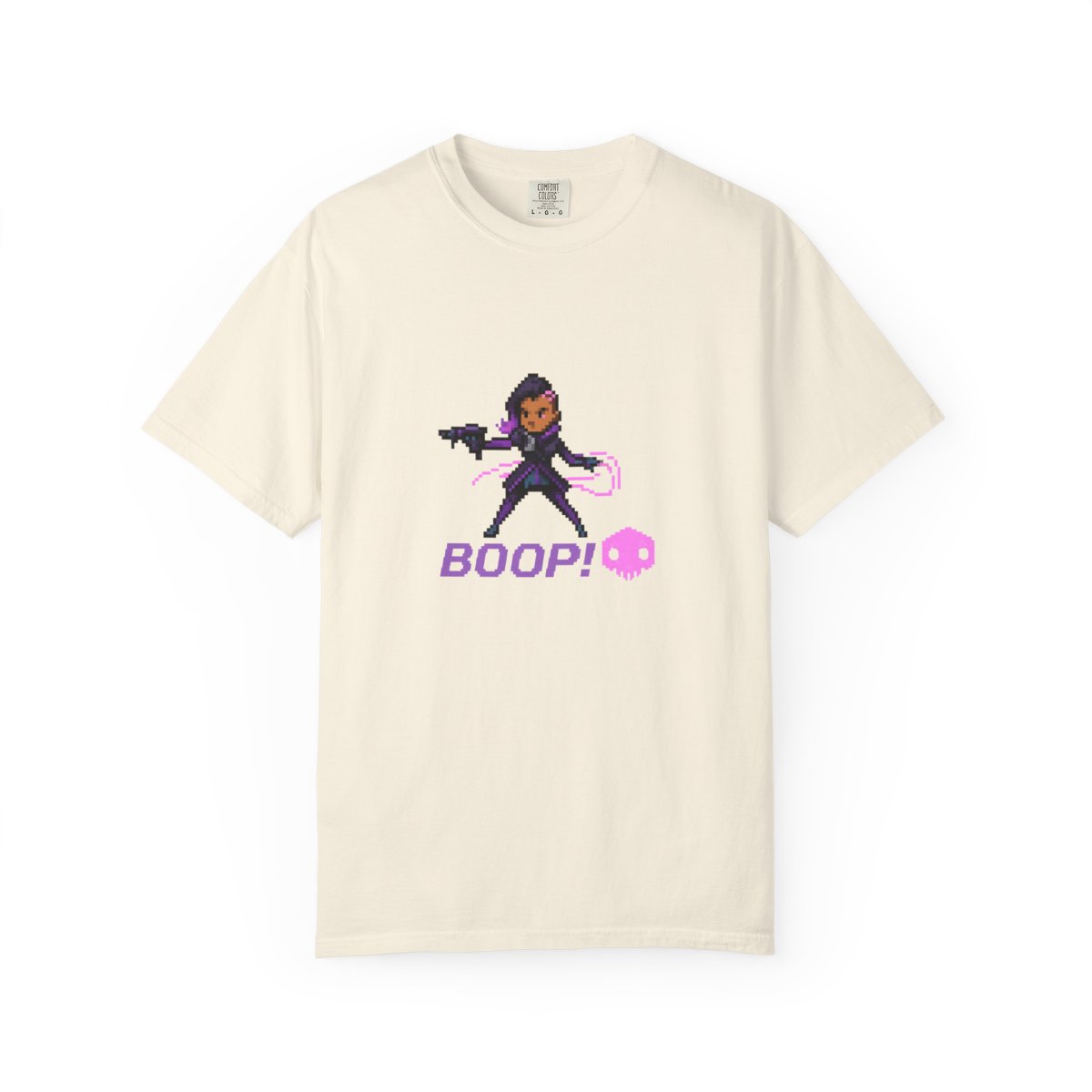Retro 16-Bit Sombra Quote Overwatch T-Shirt - alternate angle 2, merchandise