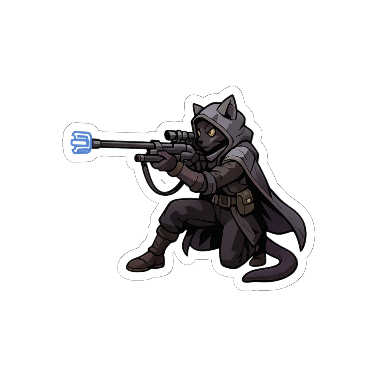 Ana on the Prowl Cat Sticker | Funny Feline Vinyl Decal