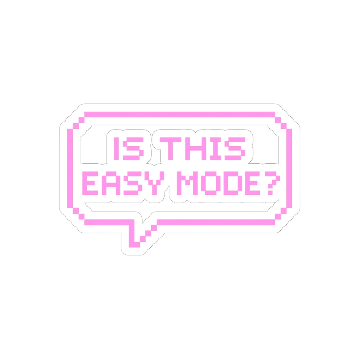 Easy Mode Gaming Sticker | Funny Vinyl Decal