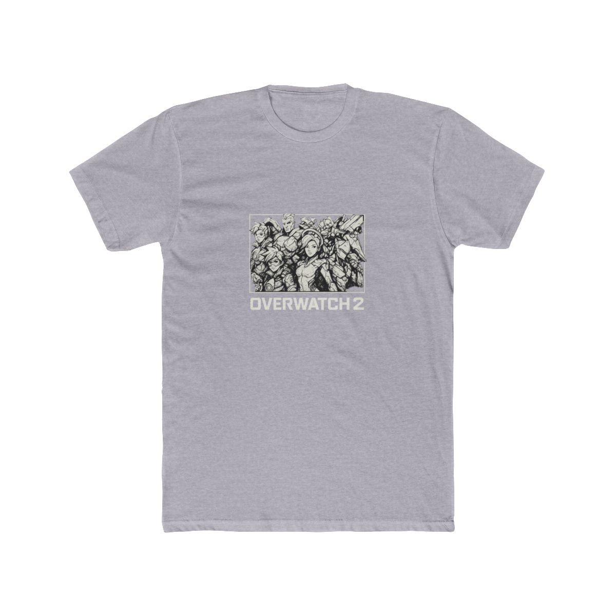 Overwatch 2 Heroes Monochromatic Graphic T-Shirt