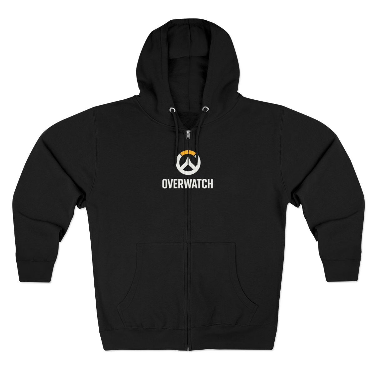 Iconic Overwatch Logo Black Zip-Up Hoodie