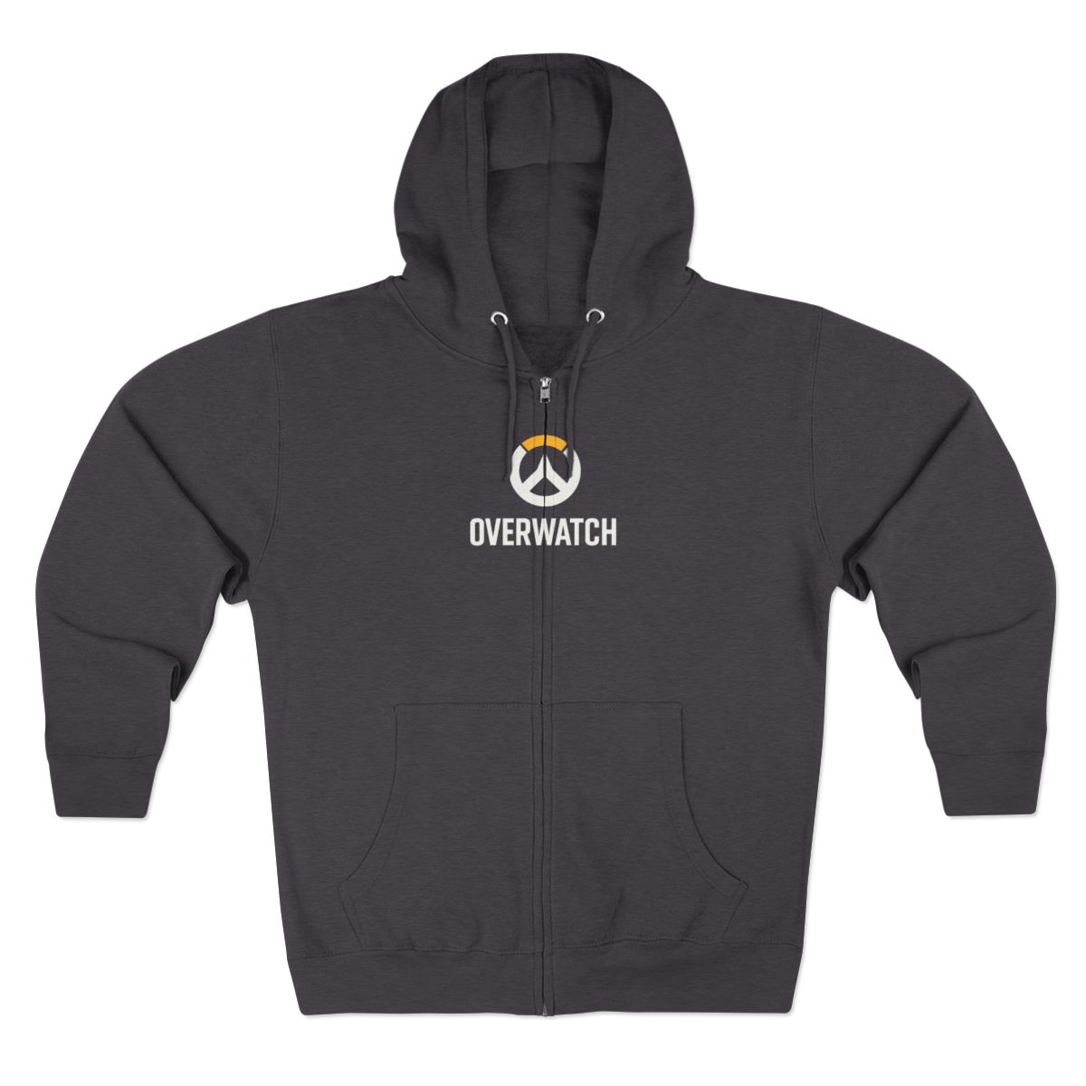 Iconic Overwatch Logo Black Zip-Up Hoodie - alternate angle 2, merchandise