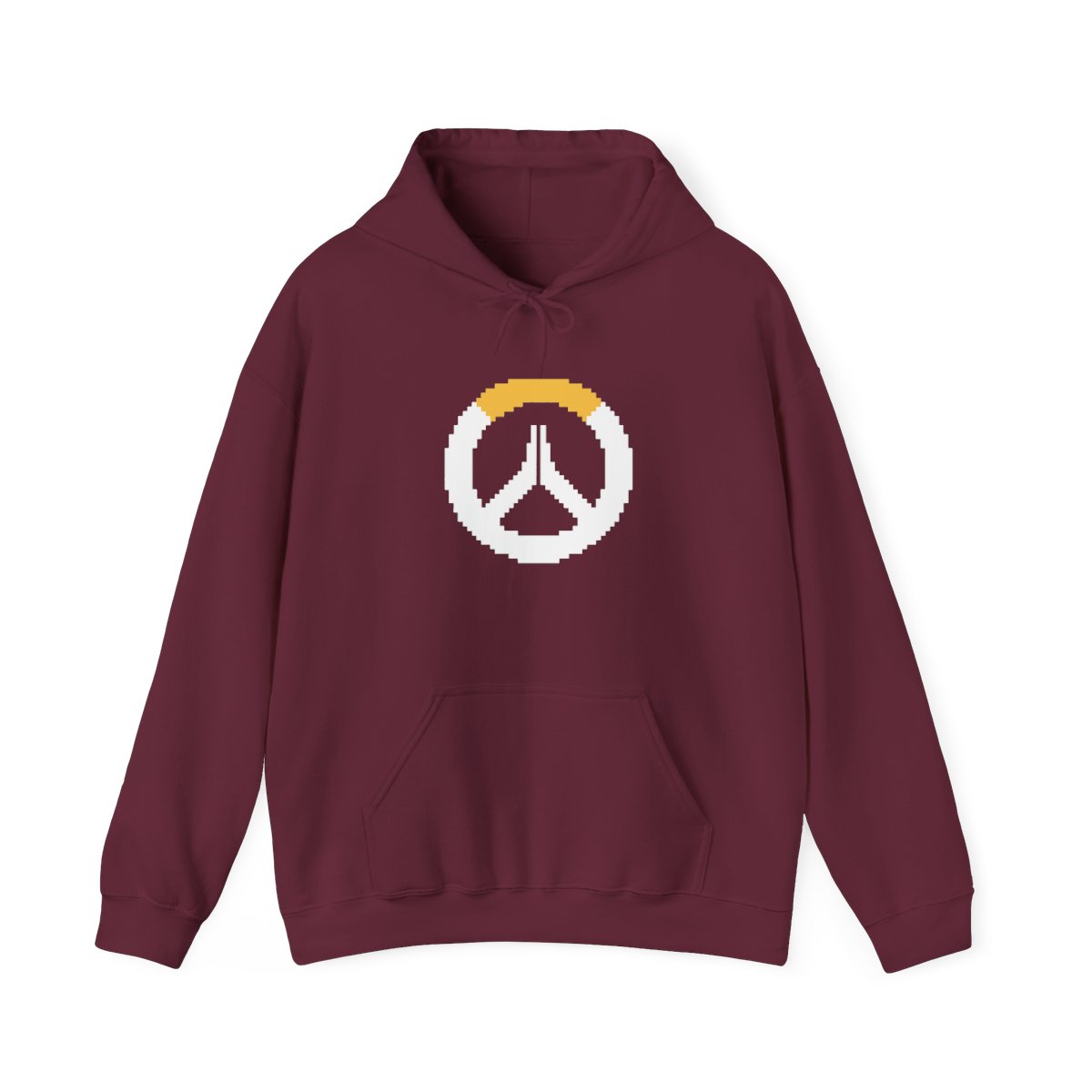 Overwatch Pixel Art Shuriken Symbol Hoodie - Gamer Fan Gift - alternate angle 2, merchandise