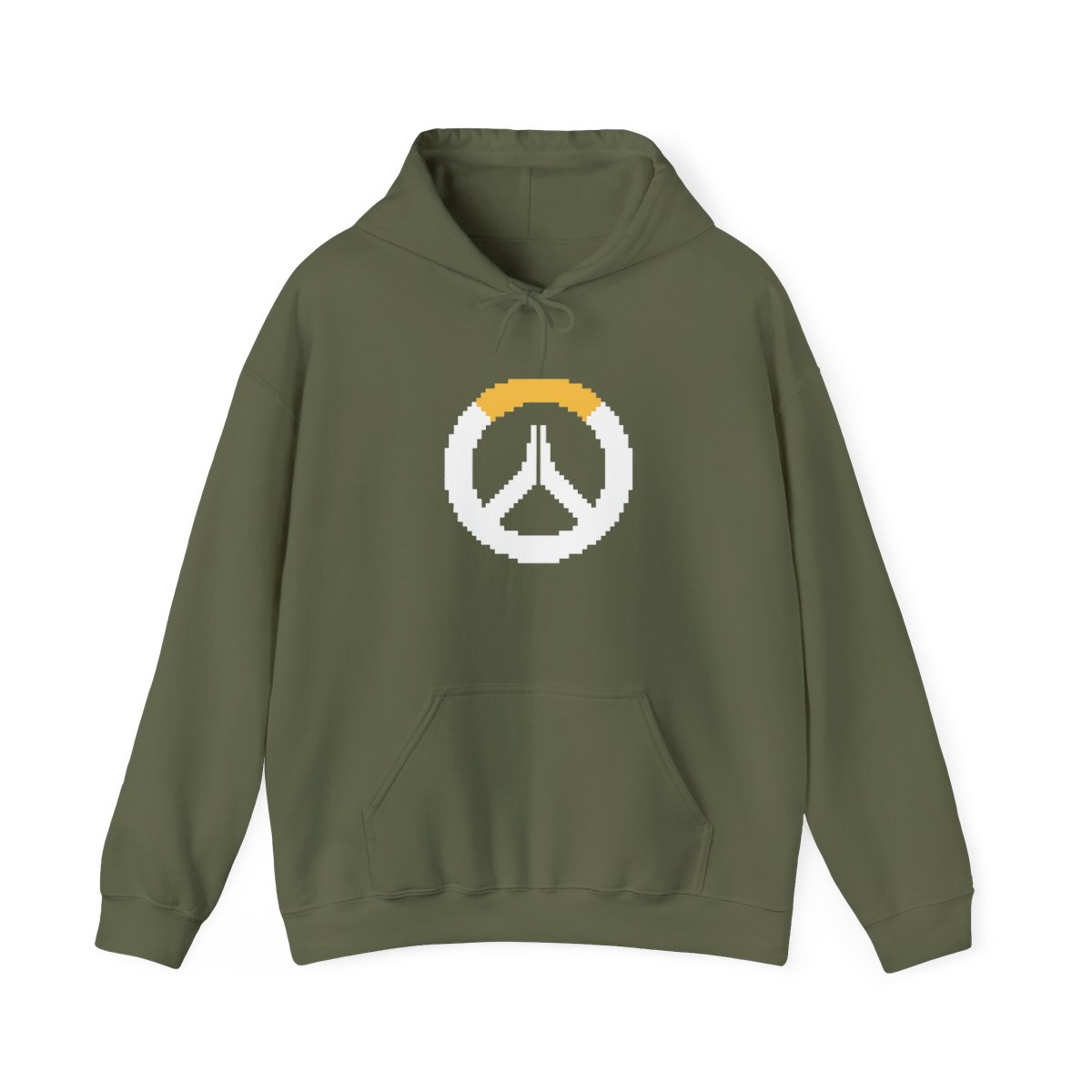 Overwatch Pixel Art Shuriken Symbol Hoodie - Gamer Fan Gift - alternate angle 3, merchandise