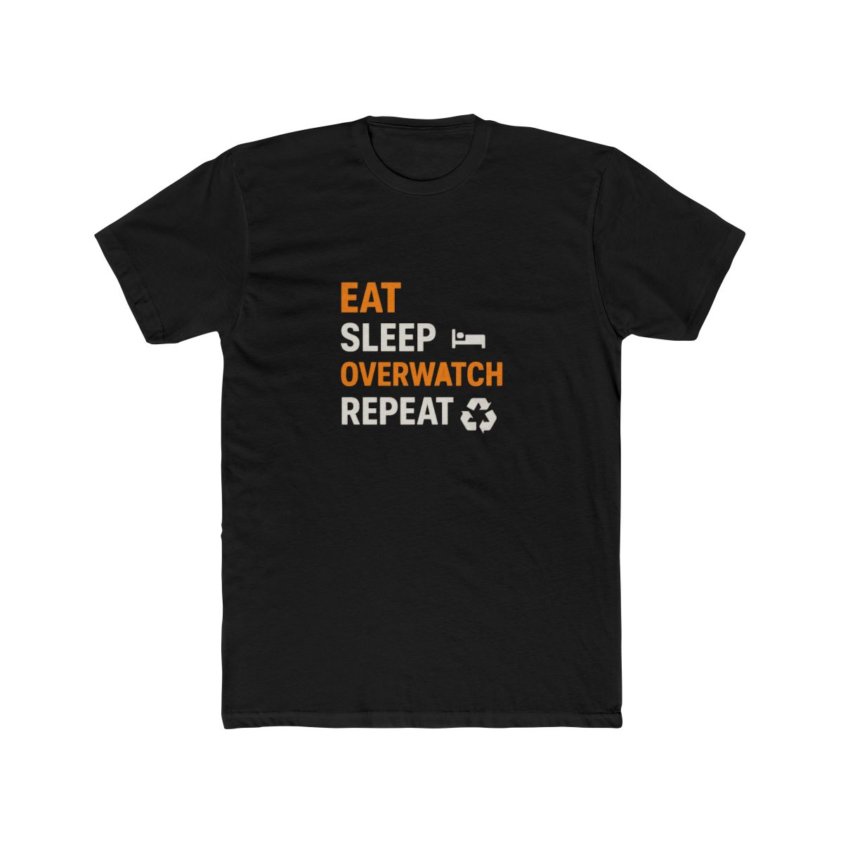 Eat Sleep Overwatch Repeat Funny Gamer T Shirt - Overwatch Fan Gift