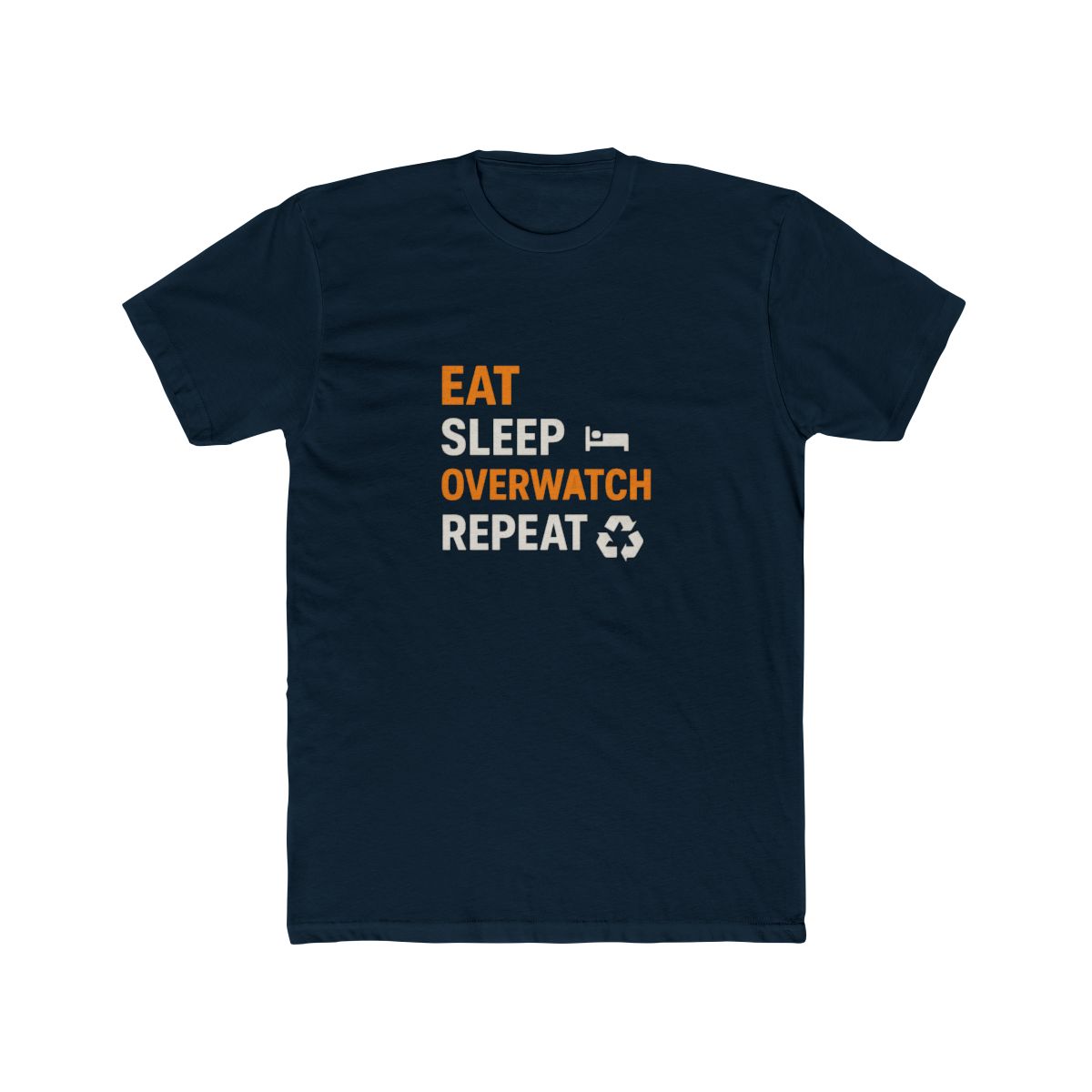 Eat Sleep Overwatch Repeat Funny Gamer T Shirt - Overwatch Fan Gift - alternate angle 4, merchandise