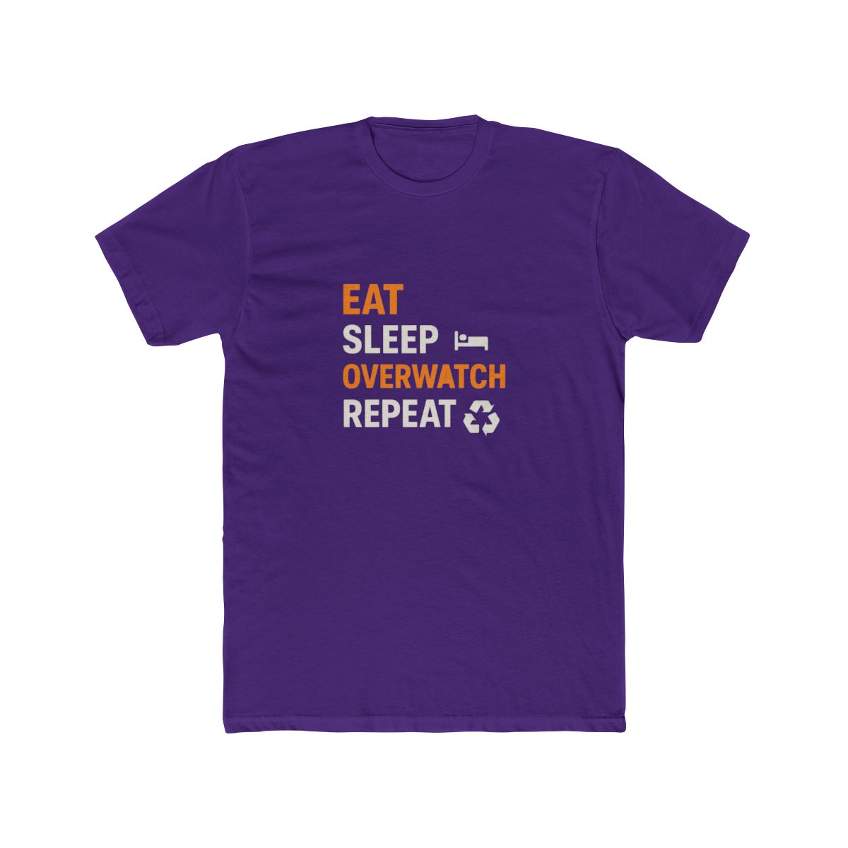 Eat Sleep Overwatch Repeat Funny Gamer T Shirt - Overwatch Fan Gift - alternate angle 3, merchandise