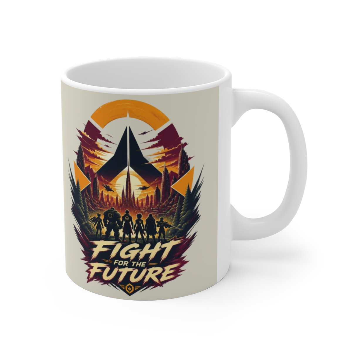Overwatch "Fight for the Future" White Mug