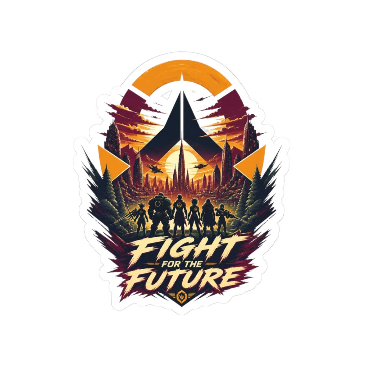 Overwatch "Fight for the Future" Sticker - alternate angle 1, merchandise